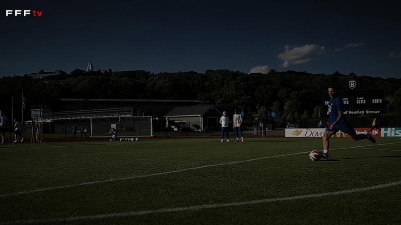 Kylian Mbappé, Ousmane Dembélé e o restante da seleção francesa seguiram a preparação em Boston com mais uma sessão de treinamento focada nas finalizações.