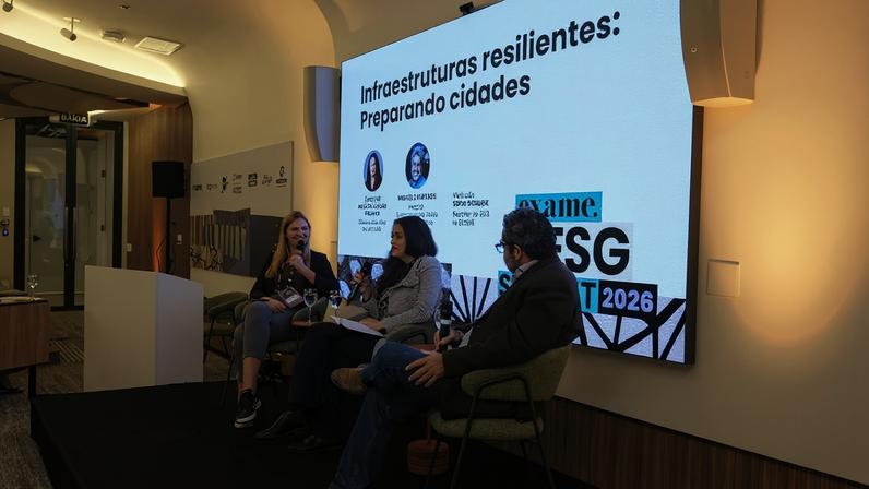 Adaptação climática foi tema de painel durante o ESG Summit, no último dia 28 de maio (Eduardo Frazão)