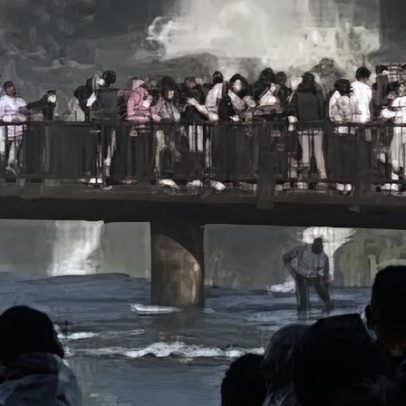 Homem pula na água perto das Cataratas do Iguaçu para resgatar celular