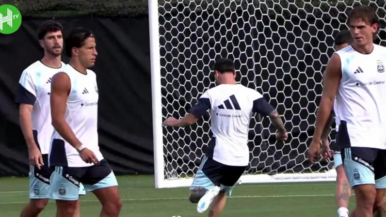 Confira a bela finalização de Lionel Messi no travessão enquanto a Argentina se prepara para enfrentar a Áustria pela fase de grupos da Copa do Mundo da FIFA 2026.