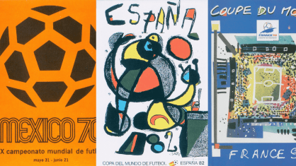 Cada Copa do Mundo contou com um cartaz representando o evento e a cultura do país sede
