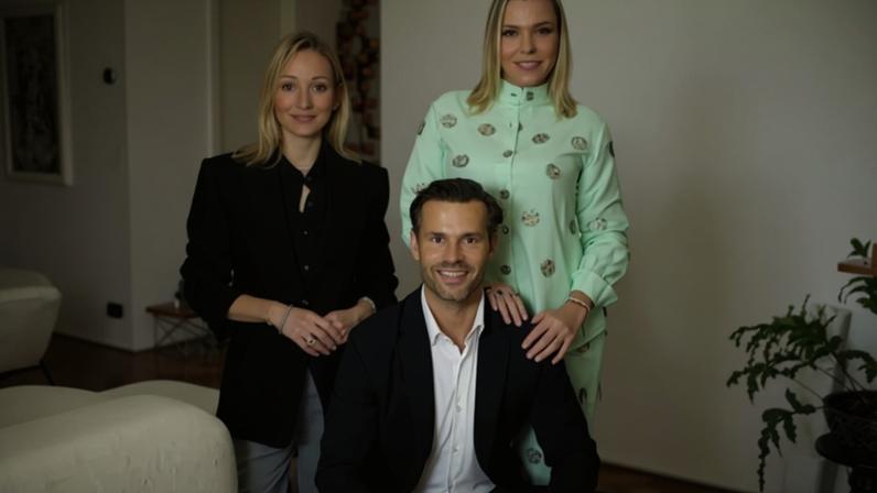 Christian Sigel, Raphaella Sigel e Thayná Pozzobon, sócios da Boutiq: três trajetórias empresariais em um novo mercado (Boutiq/Divulgação)