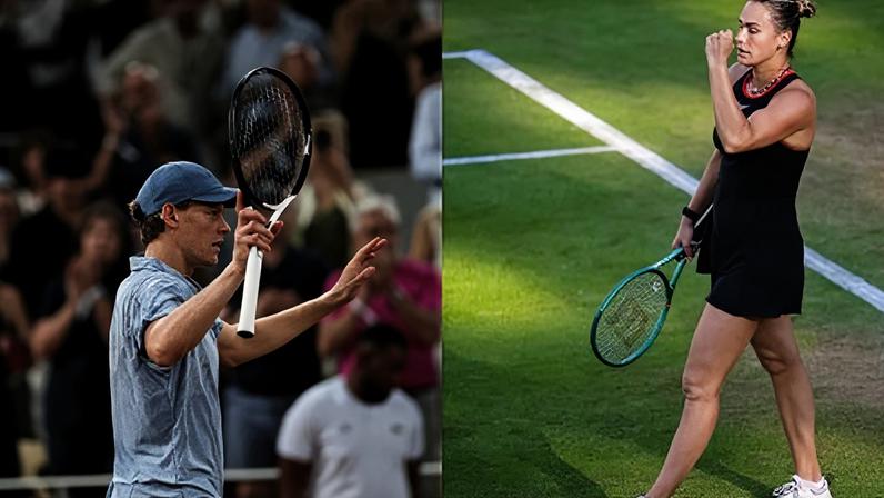 Sinner e Sabalenka, tenistas