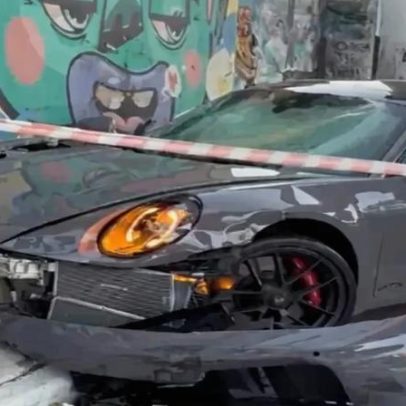 Polícia afirma que influenciador Fábio Giga dirigia Porsche em alta velocidade