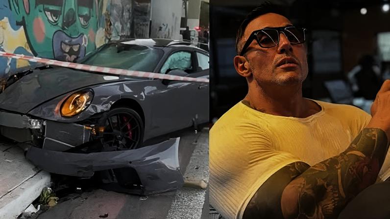 Porsche de Fábio Giga atingiu duas motocicletas e outros dois automóveis, na zona Sul de São Paulo