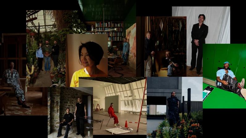 Image may contain Mazie Hirono Rayland Baxter Peter Wackel Art Collage Architecture Building Furniture and Indoors home...