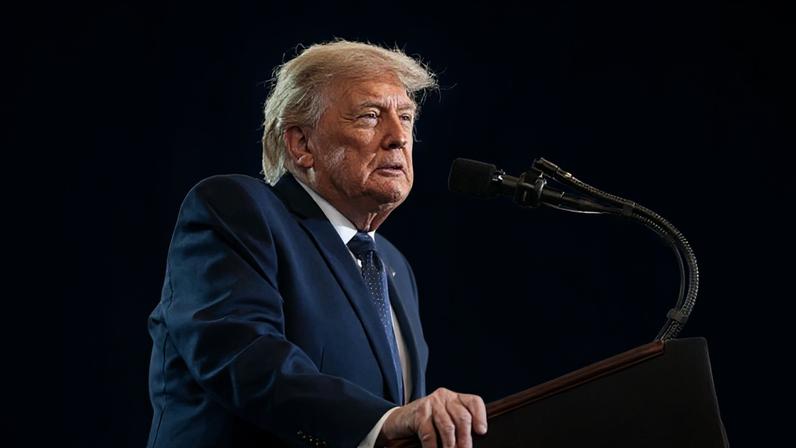 46% dos entrevistados disseram ter uma opinião "desfavorável" aos EUA; na imagem, o presidente Donald Trump