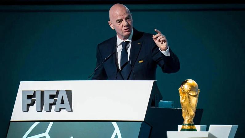 Presidente da FIFA, Gianni Infantino: faturamento recorde. (Foto: EFE/EPA/BOB FRID)