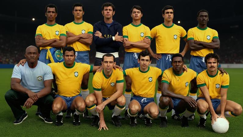 "Brasil 70", na Netflix, refaz a trajetória da seleção tricampeã do mundo. (Foto: Alexandre Schneider/Netflix)