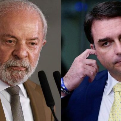 Pesquisa aponta Lula à frente de Flávio Bolsonaro em cenário de 2026