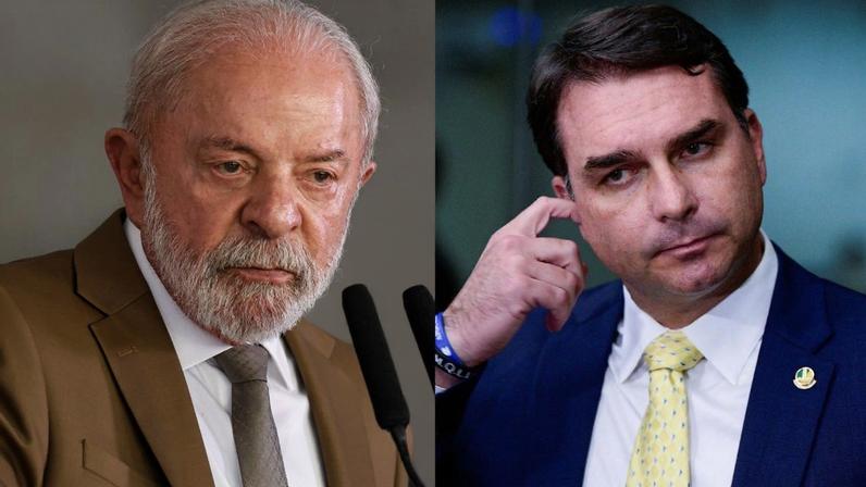 Pesquisa aponta Lula à frente de Flávio Bolsonaro em cenário de 2026