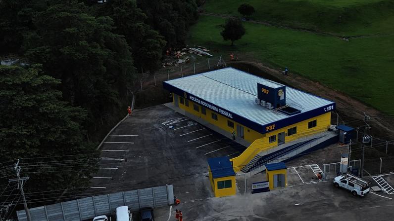 nova sede da Delegacia Metropolitana da PRF (Foto: Equipe de conteúdo da EPR Litoral Pioneiro)