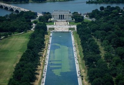 Trump afirma sem provas que espelho d'água de Washington foi vandalizado