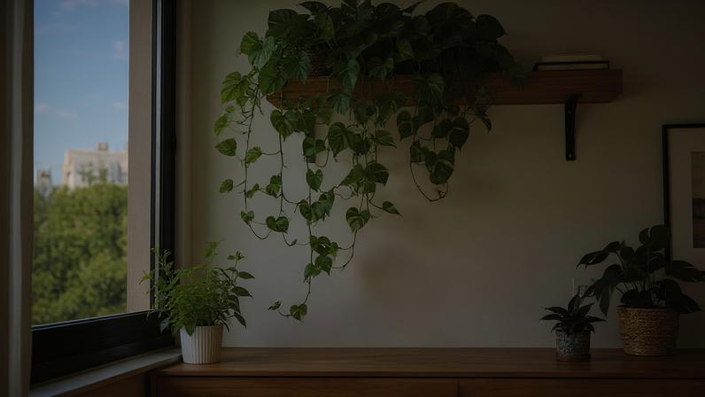 Plantas pendentes: solução prática para espaços compactos