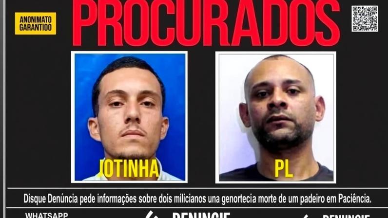 Disque Denúncia divulgou cartaz com acusados de matar padeiro em Paciência