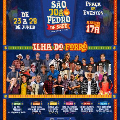 Ilha do Forró inicia programação do São João Pedro em Sapé nesta terça