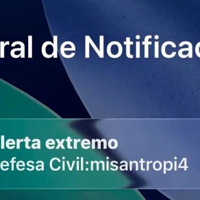 Defesa Civil não formalizou pedido à PF para investigar alerta falso