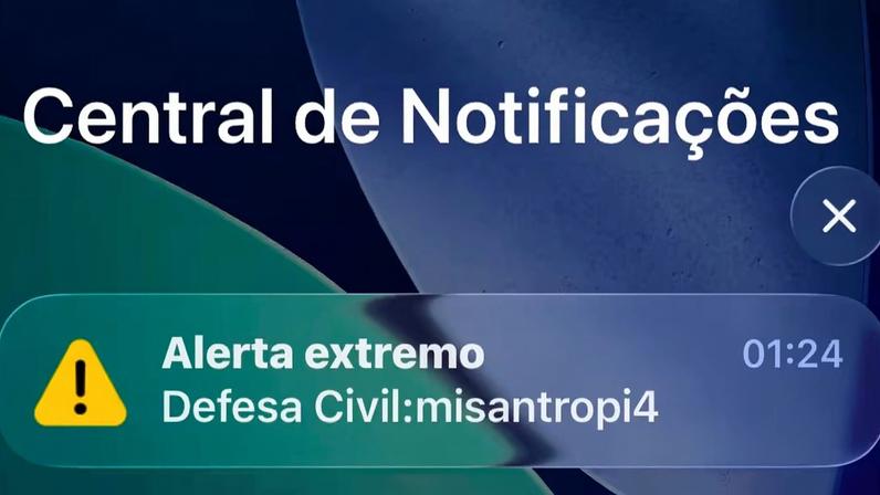 Plataforma de emissão de alertas da Defesa Civil foi retirada do ar após disparo de mensagem