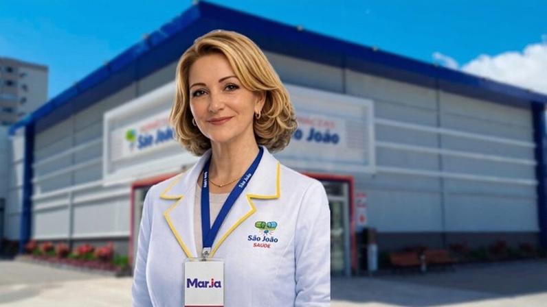 Avatar da Mar.IA: ferramenta que tira dúvidas dos balconistas e farmacêuticos impactou atendimento na rede gaúcha de farmácias (Farmácias São João/Divulgação)