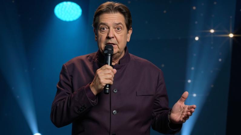Fausto Silva, apresentador e jornalista. Ele tem cabelos escuros e pele clara - Metrópoles
