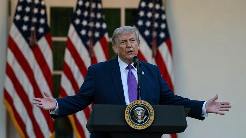 President Donald J. Trump hosts a Rose Garden Club dinner in honor of Police Week in the White House Rose Garden, Monday, May 11, 2026. (Official White House Photo by Molly Riley)