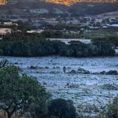 Frio avança pelo Sul com temperaturas negativas e geadas, aponta previsão