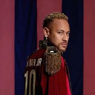 Primogênito de Neymar é barrado pela segurança após jogo