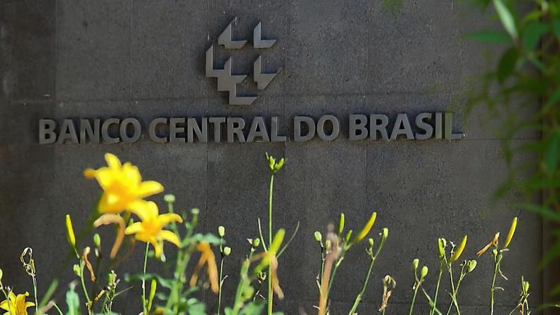 Close no letreiro do Banco Central do Brasil