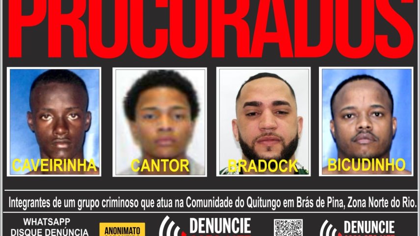 Traficantes do CV na comunidade do Quitungo estão foragidos da Justiça