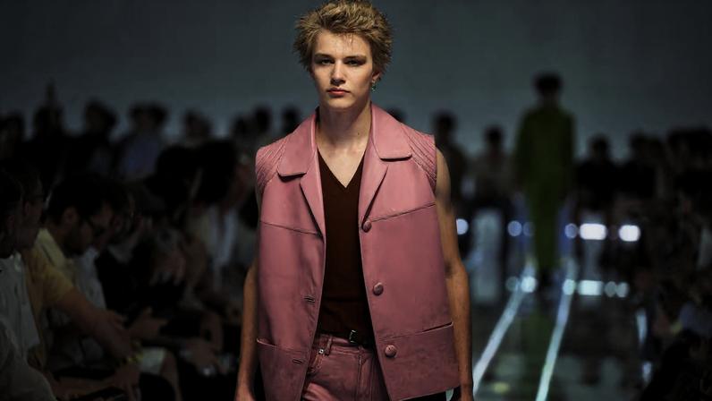 Prada Spring/Summer 2027 men's collection at Milan Fashion Week.