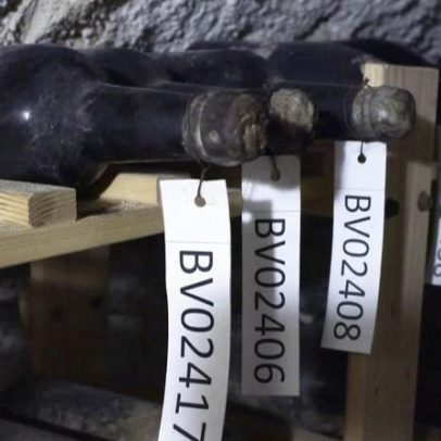 Vinhos centenários encontrados em piso de castelo passam por restauração