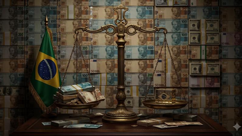 Muitos juízes recebem além do teto remuneratório. (Foto: Imagem produzida por Gemini IA/Gazeta do Povo)