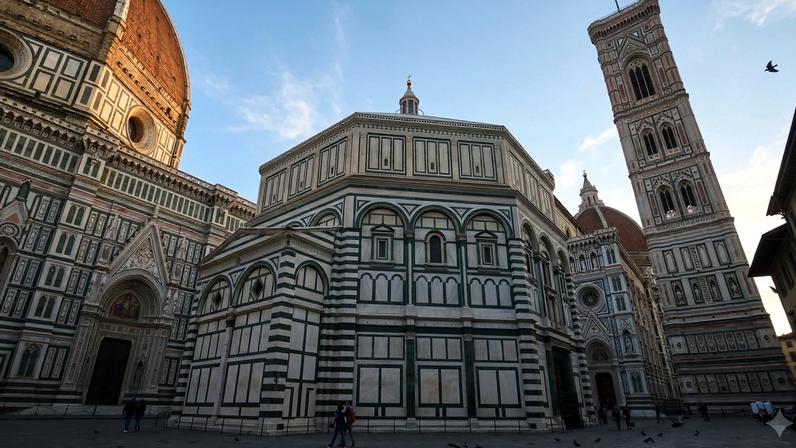 Templo octogonal consagrado em 1059, um dos prédios mais antigos de Florença