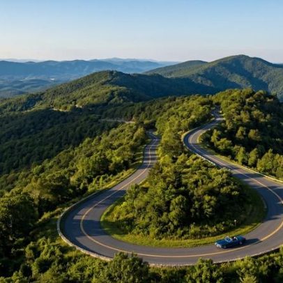 Rodovia de 169 km na Blue Ridge oferece mirantes na Virgínia