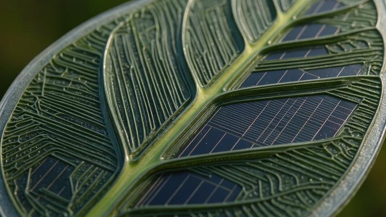 (Imagem ilustrativa)Dispositivo fotossintético que converte luz solar e dióxido de carbono em combustíveis limpos