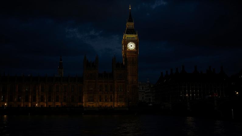 The British Houses of Parliament and Big Ben.