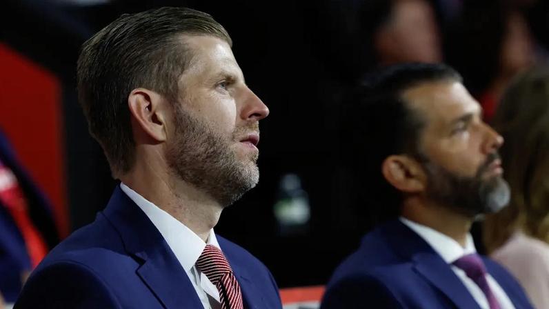 Eric Trump e Donald Trump Jr., filhos do presidente dos Estados Unidos.