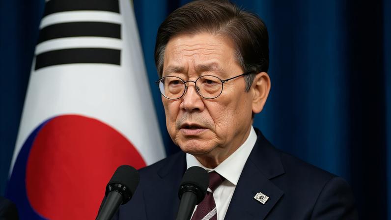 O presidente da Coreia do Sul, Lee Jae Myung (Ahn Young-Joon / Pool/Getty Images)