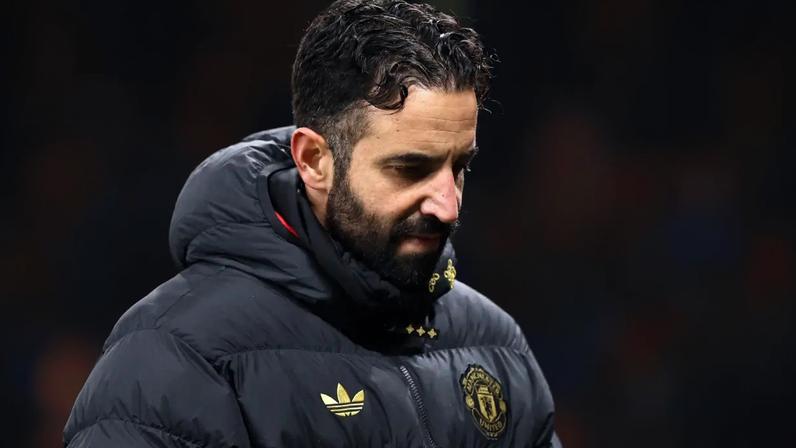 DEMITIDO - Ruben Amorim no Manchester United: futebol pobre e polêmicas (Carl Recine/Getty Images)