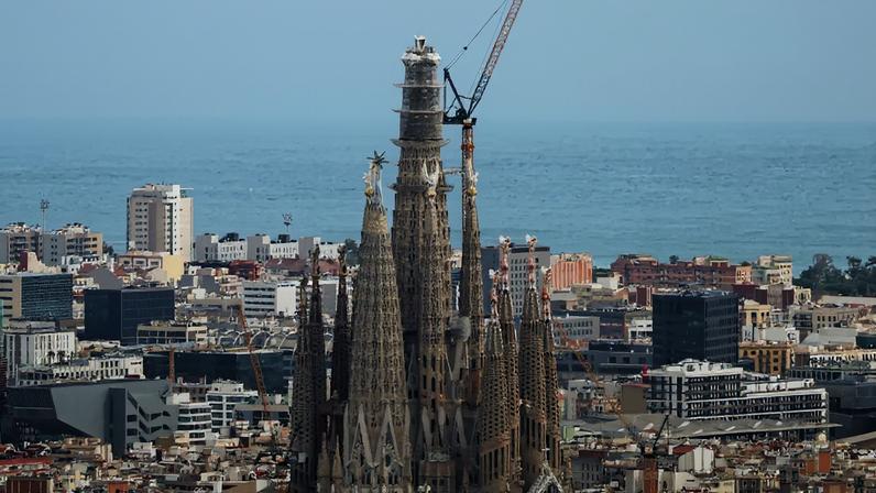 The completion of the cross on Sagrada Familia's central tower on February 20, 2026.