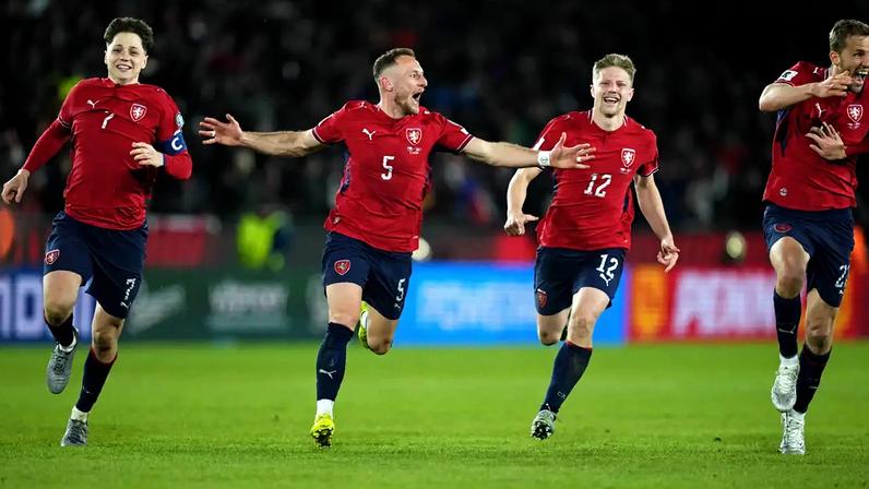 A seleção tchéquia - ou da República Checa? - na Copa do Mundo 2026 (NurPhoto/ Colaborador/Getty Images)