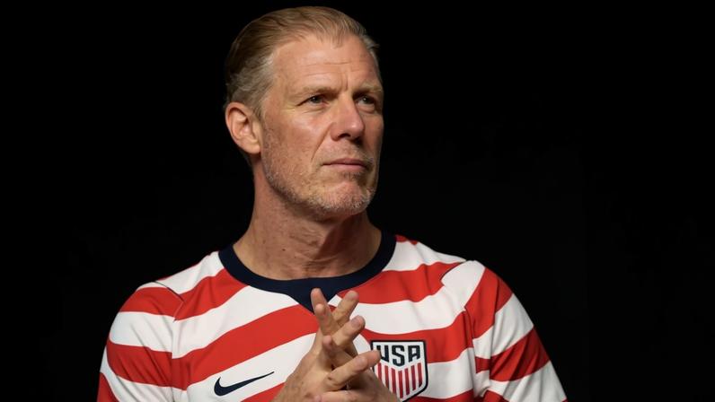 Alexi Lalas prior to the match between the United States and Germany at Soldier Field on June 06