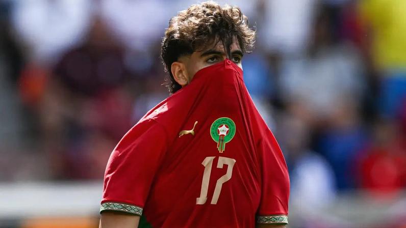 Abde Ezzalzouli foi substituído no intervalo de amistoso (by Stephen Nadler/ISI Photos/ISI Photos/Getty Images)