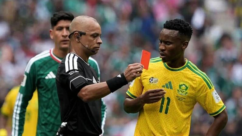 Wilton Sampaio handed out three red cards in the Mexico vs South Africa World Cup opener