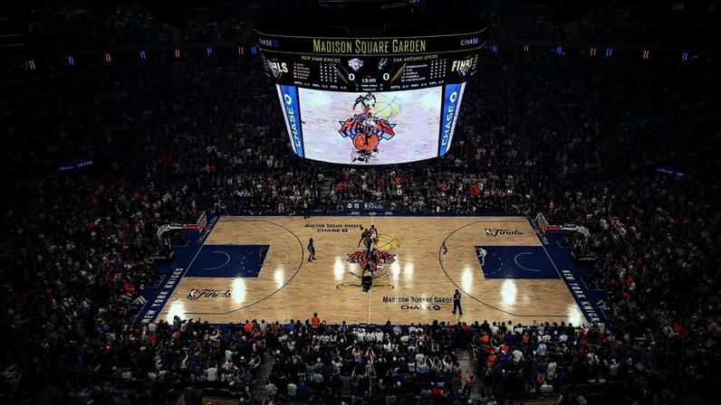 Madison Square Garden, em Nova Iorque, durante o jogo 3