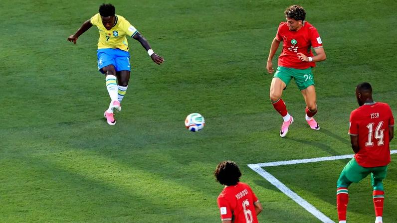 Vinícius Jr. empatou jogo no estádio de Nova York e Nova Jersey