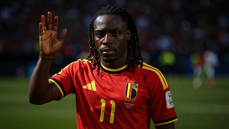 Doku, atacante da seleção da Bélgica (Henry Rodenburg/Getty Images)