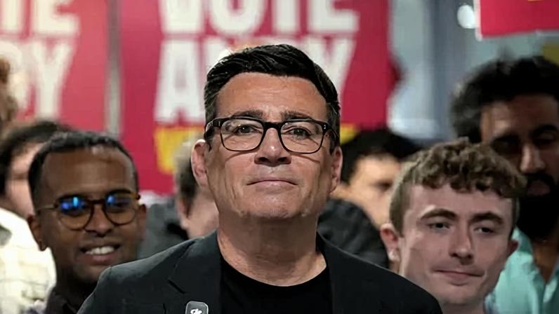 O prefeito de Manchester, Andy Burnham