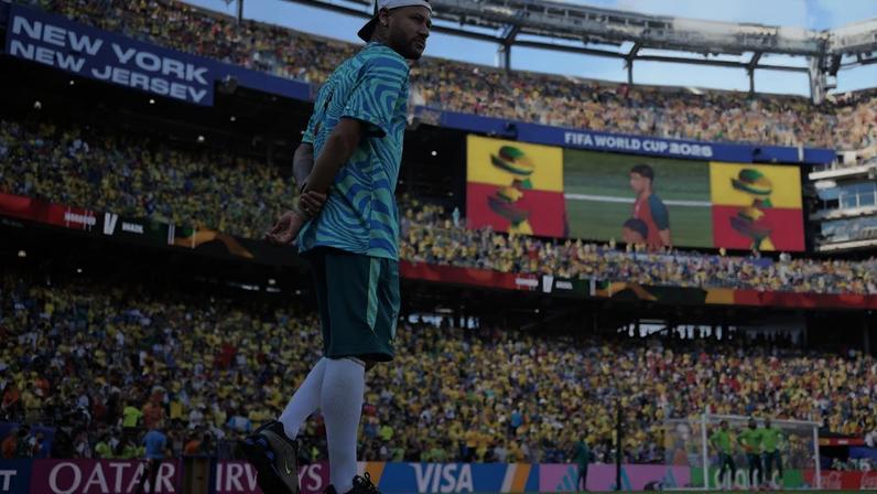 Neymar no estádio de Nova York e Nova Jersey na estreia do Brasil na Copa do Mundo 2026