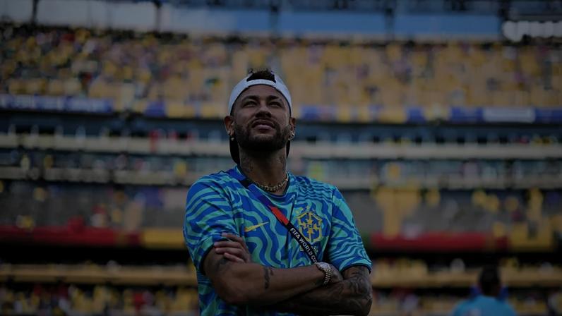 Neymar no estádio de Nova York e Nova Jersey na estreia do Brasil na Copa do Mundo 2026